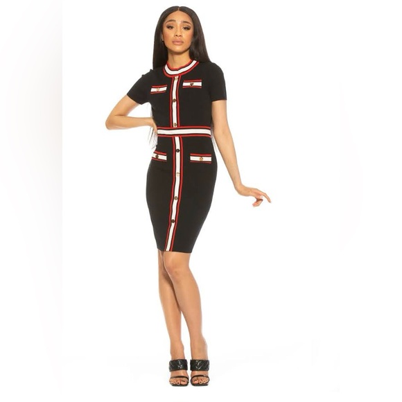 Alexia Admor Nicki Colorblock Sweater Dress - Picture 3 of 6